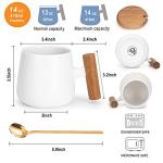 Ceramic Coffee Mug and Tea Cup Set 14 Oz