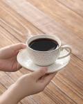 MALACASA Stackable Ceramic Cappuccino Cups Set of 4