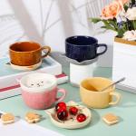 Didaey 4 Set Cute Cat Mug with Lid Ceramic Coffee Tea Mug 10oz Kawaii Kitten Cups for Cat Lovers Funny Novelty Milk Breakfast Cups Nurse Birthday Gift for Women Wife Mum Friend Men