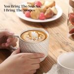 DOWAN 12oz Ceramic Coffee Mugs - Set of 4