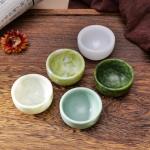 Blue Jade Tea Cup Set - Healing Crystal Bowls