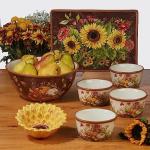 Autumn Leaves Ceramic Mug Set of 4