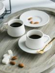YHOSSEUN Espresso Cups Set with Saucers - 6 Pack