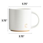 Personalized 15 oz Monogram Ceramic Coffee Mugs