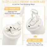 Insulated Cat-Themed Coffee Tumbler with Straw