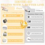 Insulated Cat-Themed Coffee Tumbler with Straw