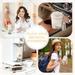 Insulated Cat-Themed Coffee Tumbler with Straw