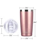 SUNWILL Insulated Travel Coffee Mug Set of 2
