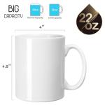 Extra Large White Coffee Mug for Dad