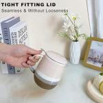 YumKubis Ceramic Tea Mug with Infuser, Pink