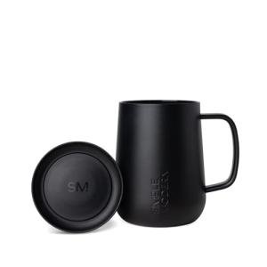 Simple Modern Travel Coffee Mug with Lid and Handle | Reusable Insulated Stainless Steel Coffee Tumbler Tea Cup | Gifts for Women Men Him Her | Voyager Collection | 12oz | Midnight Black