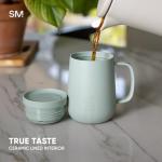 Simple Modern Travel Coffee Mug with Lid and Handle | Reusable Insulated Stainless Steel Coffee Tumbler Tea Cup | Gifts for Women Men Him Her | Voyager Collection | 12oz | Midnight Black