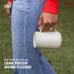 Simple Modern Travel Coffee Mug with Lid and Handle | Reusable Insulated Stainless Steel Coffee Tumbler Tea Cup | Gifts for Women Men Him Her | Voyager Collection | 12oz | Midnight Black