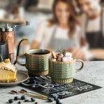 Miamolo Stackable Coffee Mug Set with Spoons