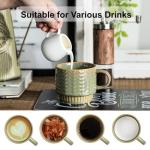 Miamolo Stackable Coffee Mug Set with Spoons