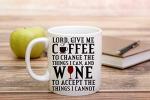 Funny Coffee Mug: "Lord, Give Me Coffee" 11oz