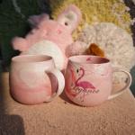 Pink Marble 10 oz Ceramic Coffee Mug
