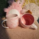 Pink Marble 10 oz Ceramic Coffee Mug