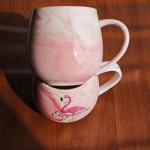 Pink Marble 10 oz Ceramic Coffee Mug