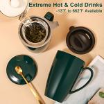 YumKubis Large Infuser Tea Mug, 17 oz