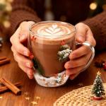 Unique Double-Walled Christmas Coffee Mugs Set of 4