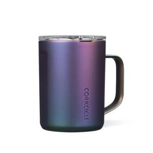 Corkcicle Triple Insulated Coffee Mug with Lid and Handle, Dragonfly, 16 oz – Stainless Steel Travel Mug Keeps Beverages Hot for 3+ Hours – Non-Slip, Easy-Grip, Spill-Resistant Tumbler