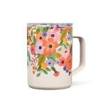 Corkcicle x Rifle Paper Co. Triple Insulated Coffee Mug with Lid and Handle, Garden Party, 16 oz – Stainless Steel Travel Mug Keeps Beverages Hot for 3+ Hours – Non-Slip, Easy-Grip, Spill-Resistant