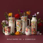 Corkcicle x Rifle Paper Co. Triple Insulated Coffee Mug with Lid and Handle, Garden Party, 16 oz – Stainless Steel Travel Mug Keeps Beverages Hot for 3+ Hours – Non-Slip, Easy-Grip, Spill-Resistant