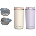 MingSphere Insulated Coffee Tumbler with Flip Lid, Double Wall Vacuum Stainless Steel, Keeps Hot 8 Hours/Cold 12 Hours, Leakproof Travel Mug, Wide Mouth (Lavender Purple, 12oz)