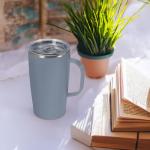 Grey Insulated 19oz Travel Coffee Mug with Lid
