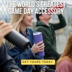 Loud Cup 23 oz Tumbler + Stadium Horn with Slide-Close Lid (Marlin Blue) - Insulated Cup Reusable Water Bottle Coffee Travel Mug - Worlds Loudest Cup for Game Day