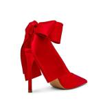 Steve Madden Women's Teacup Pump, Red Satin, 6