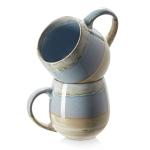 LIFVER 21 Oz Large Ceramic Coffee Mug Set