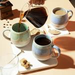 LIFVER 21 Oz Large Ceramic Coffee Mug Set