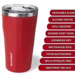 Soft Touch 20oz Diamond Tumbler - Bright Red