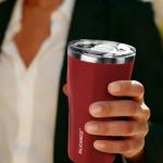 Soft Touch 20oz Diamond Tumbler - Bright Red