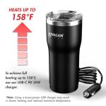 12V Travel Heated Car Mug with Anti-Spill Lid
