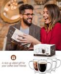 Double Walled Glass Coffee Mugs - Set of 2