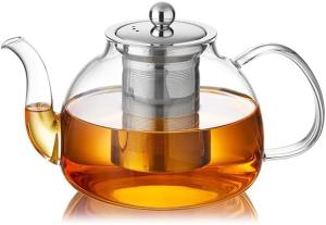 40oz Glass Teapot with Infuser and Filter