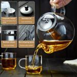 40oz Glass Teapot with Infuser and Filter