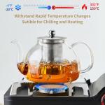 40oz Glass Teapot with Infuser and Filter