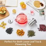 40oz Glass Teapot with Infuser and Filter