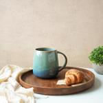 Large Ceramic Coffee Mug, 23 Oz, Pale Green