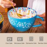 Bohemian Hand-Painted Red Ceramic Coffee Mug