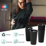 4 Pack Travel Coffee Mugs - 20 oz Set