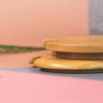 Bamboo Mug Lids with Spoon Hole - 4 Pack