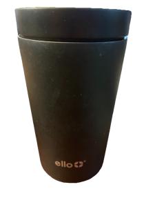 Ello Jones 11oz Black Stainless Steel Travel Mug