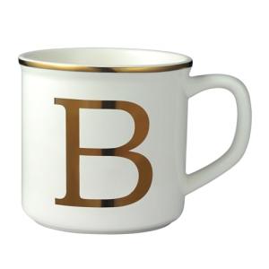 Monogrammed 16 oz Ceramic Coffee Mug - Letter B
