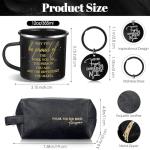 Thank You Gift Set for Men - Mug, Keychain, Bag