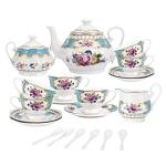 European Retro Rose Tea and Coffee Set